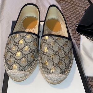 Gucci GG Supreme Bees Espadrilles
